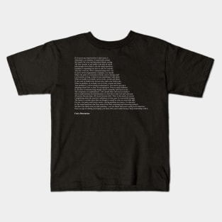 Cory Doctorow Quotes Kids T-Shirt